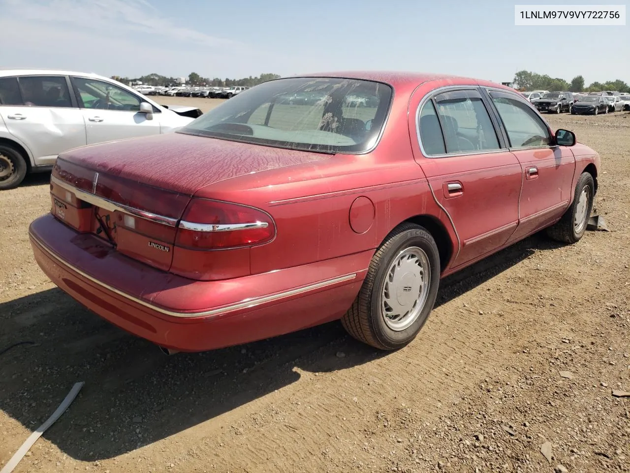 1997 Lincoln Continental VIN: 1LNLM97V9VY722756 Lot: 66387824