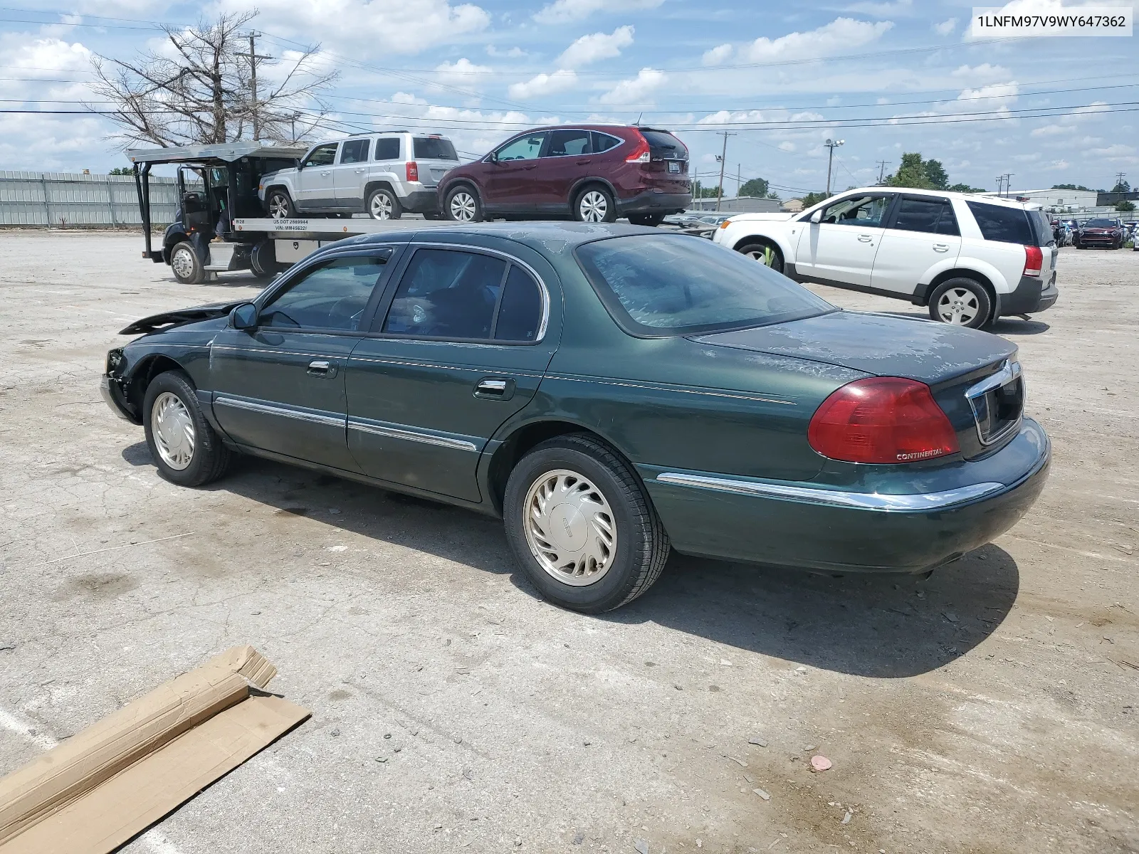 1998 Lincoln Continental VIN: 1LNFM97V9WY647362 Lot: 63695704