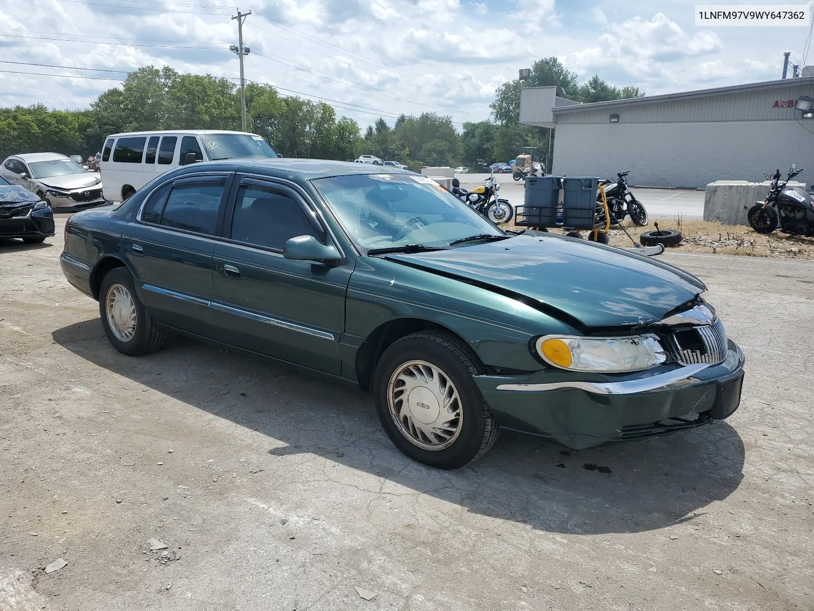 1998 Lincoln Continental VIN: 1LNFM97V9WY647362 Lot: 63695704