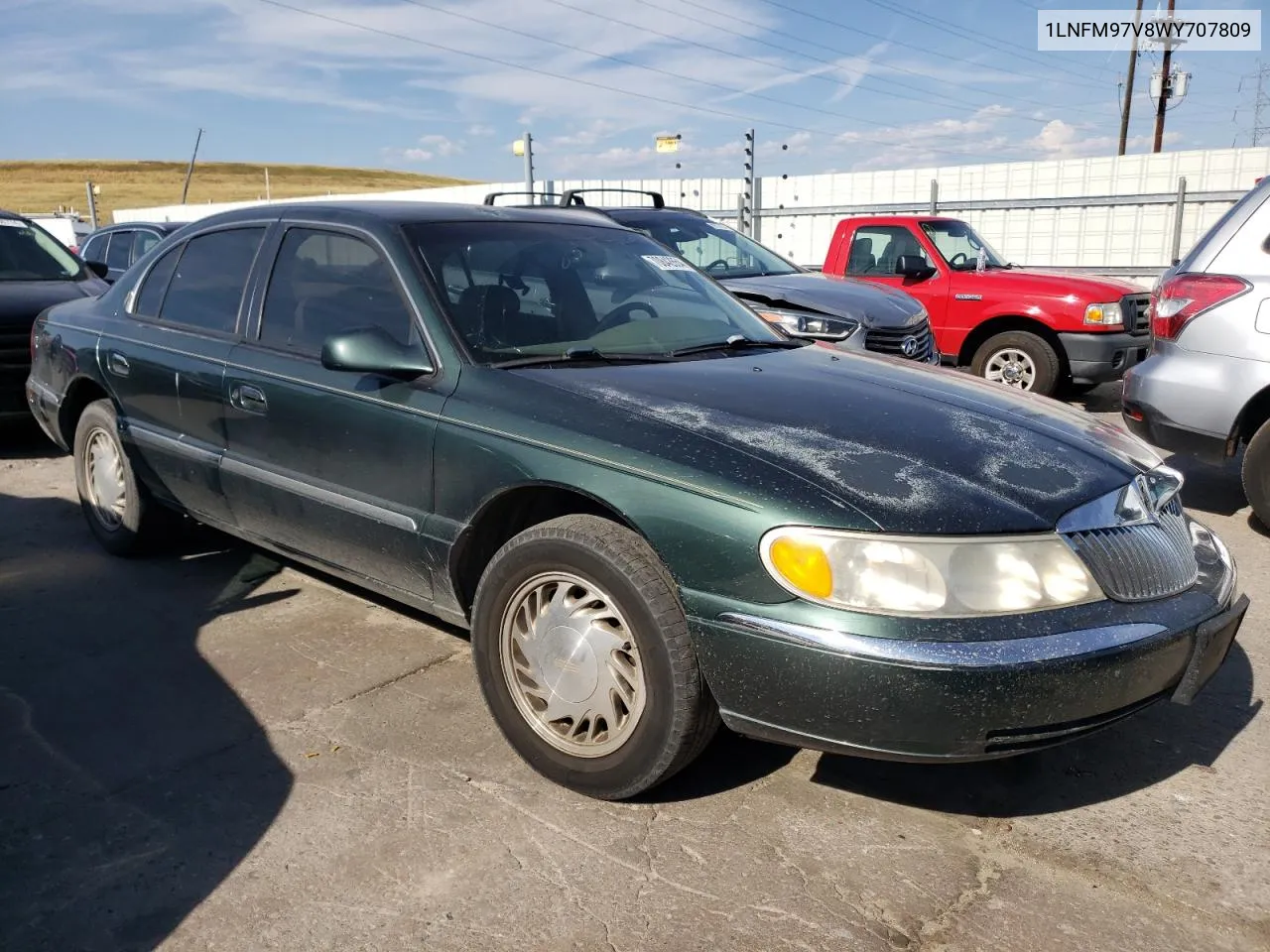 1998 Lincoln Continental VIN: 1LNFM97V8WY707809 Lot: 70842654