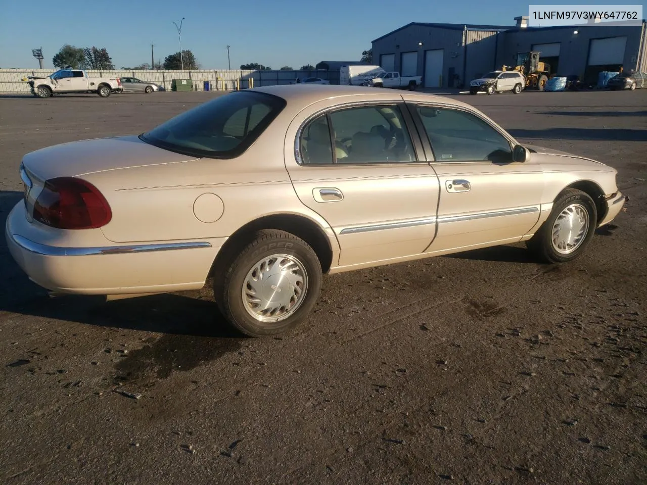 1998 Lincoln Continental VIN: 1LNFM97V3WY647762 Lot: 77062294