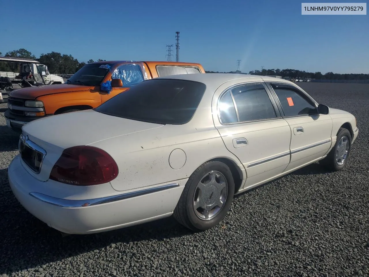 2000 Lincoln Continental VIN: 1LNHM97V0YY795279 Lot: 76456684