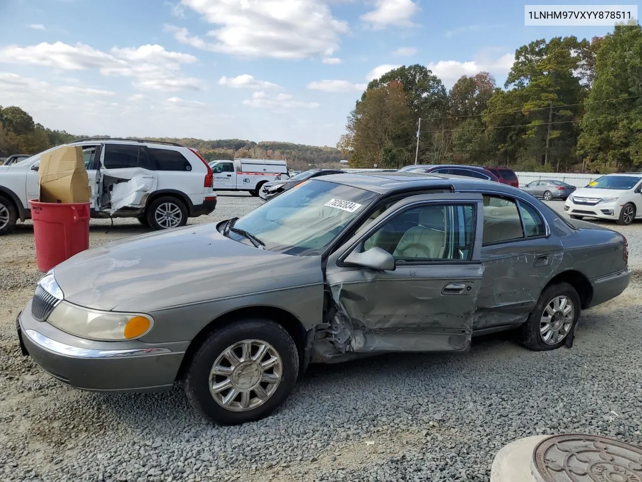 2000 Lincoln Continental VIN: 1LNHM97VXYY878511 Lot: 78262834