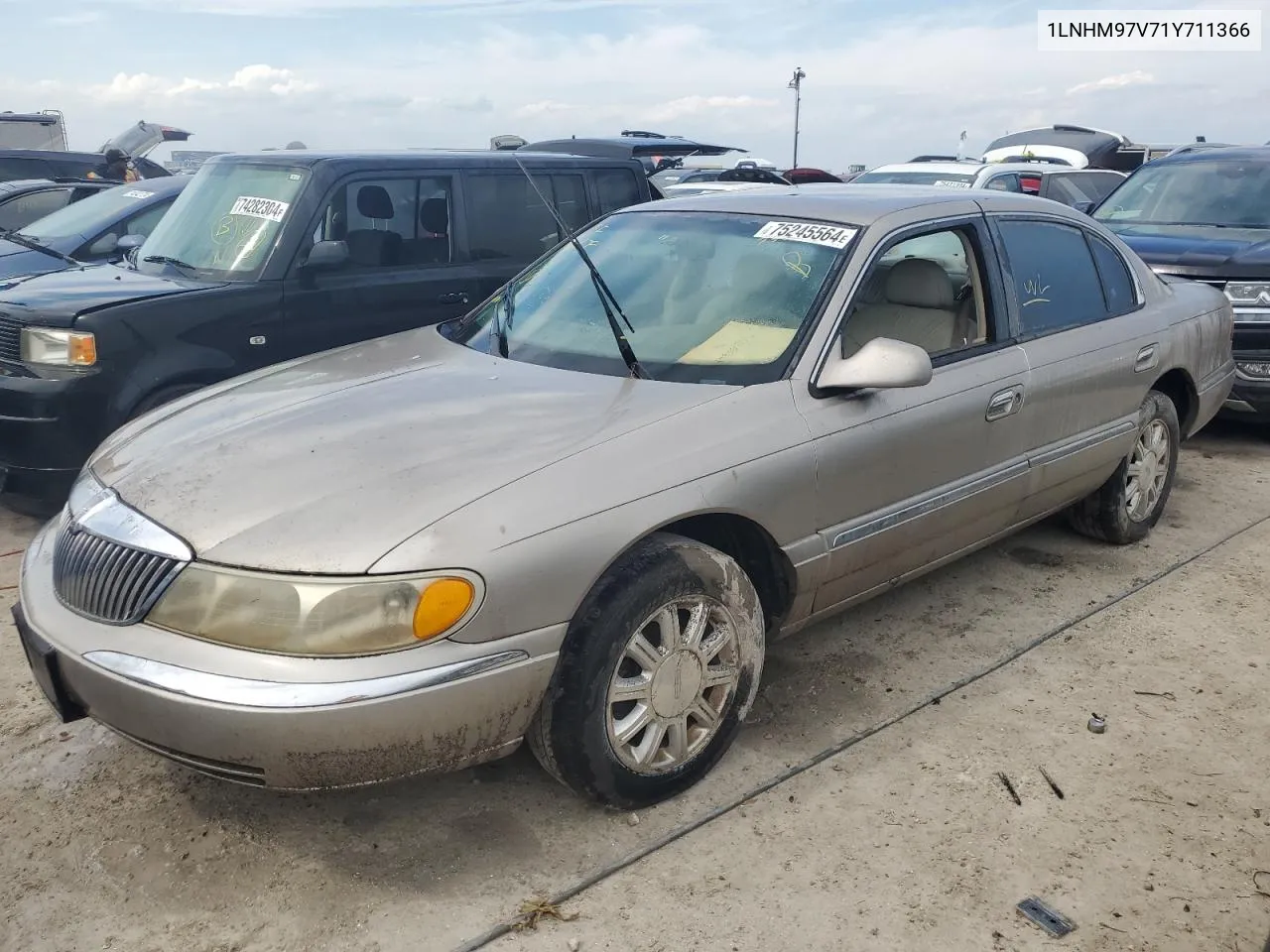 2001 Lincoln Continental VIN: 1LNHM97V71Y711366 Lot: 75245564