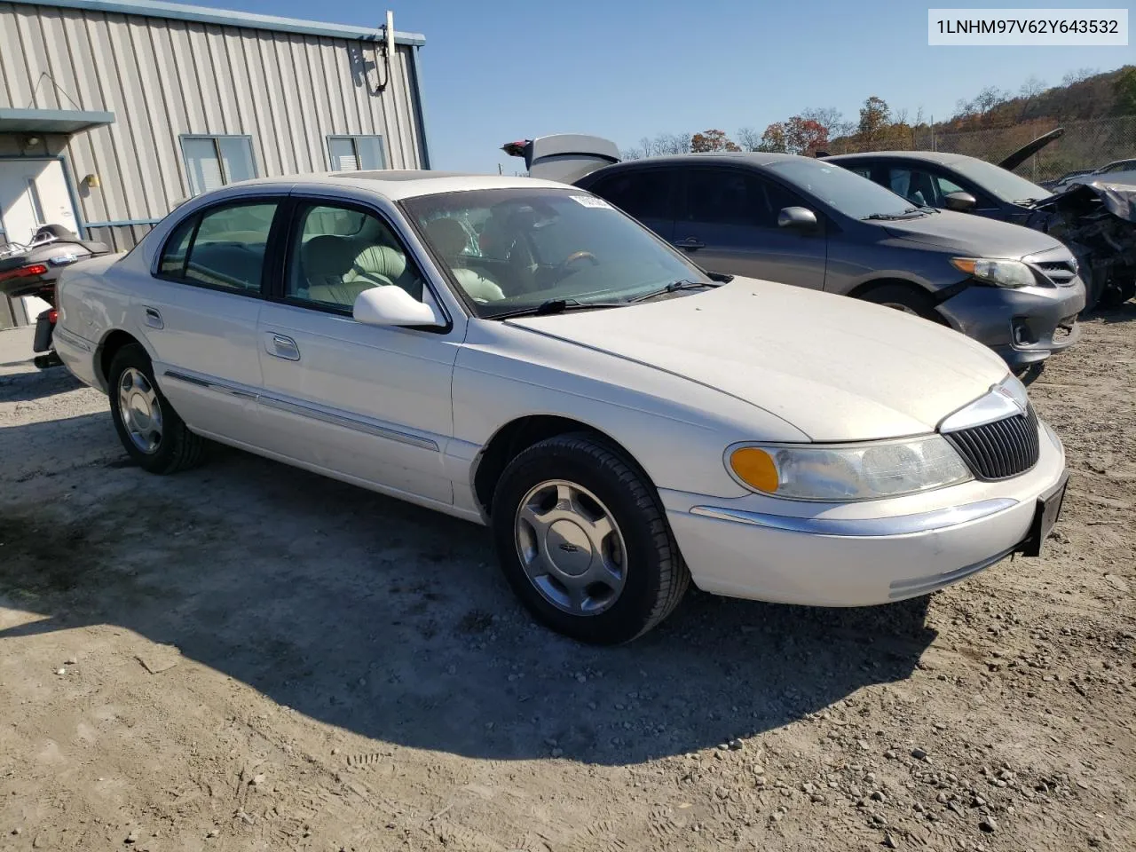 2002 Lincoln Continental VIN: 1LNHM97V62Y643532 Lot: 76015984