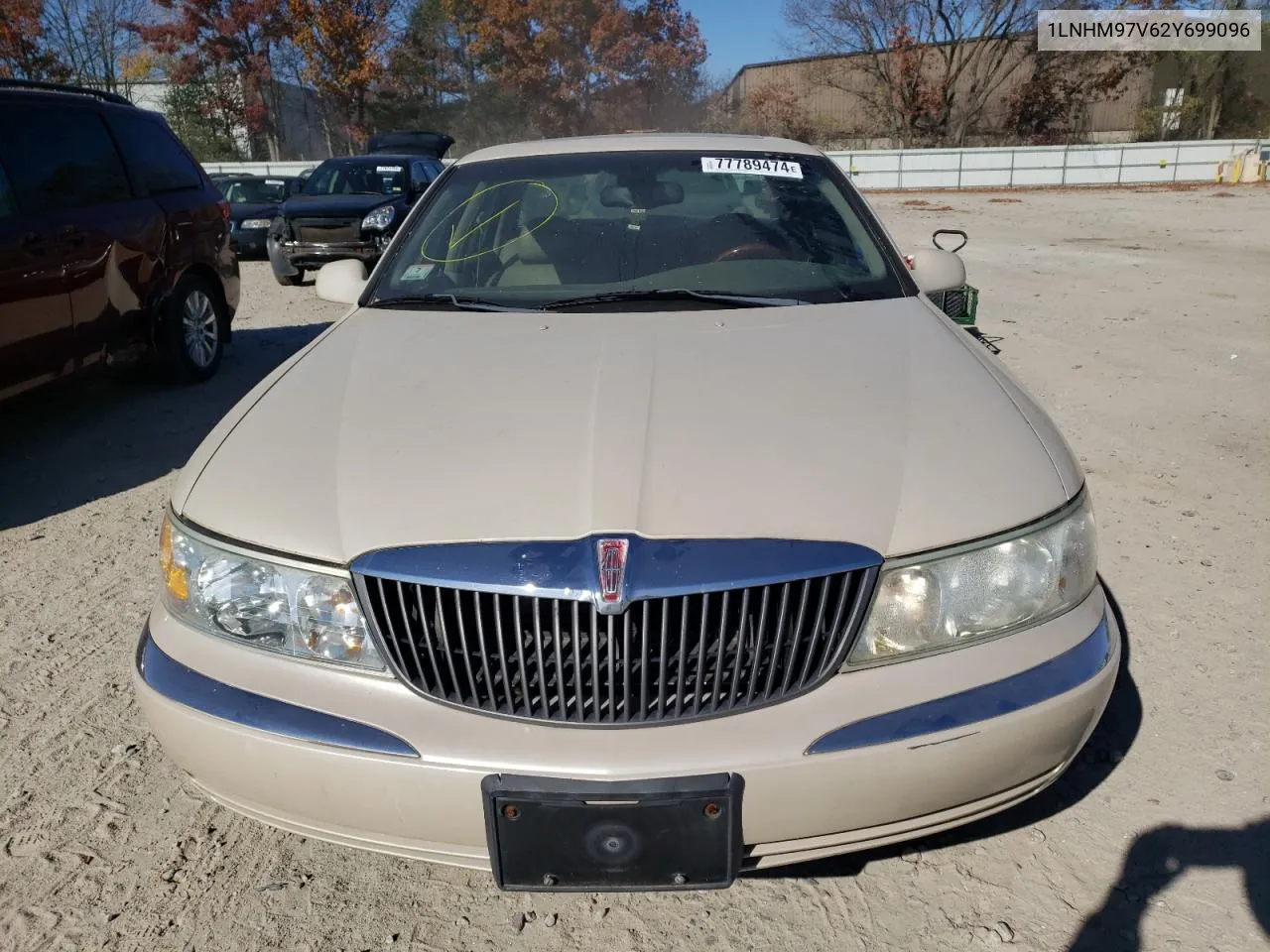 2002 Lincoln Continental VIN: 1LNHM97V62Y699096 Lot: 77789474