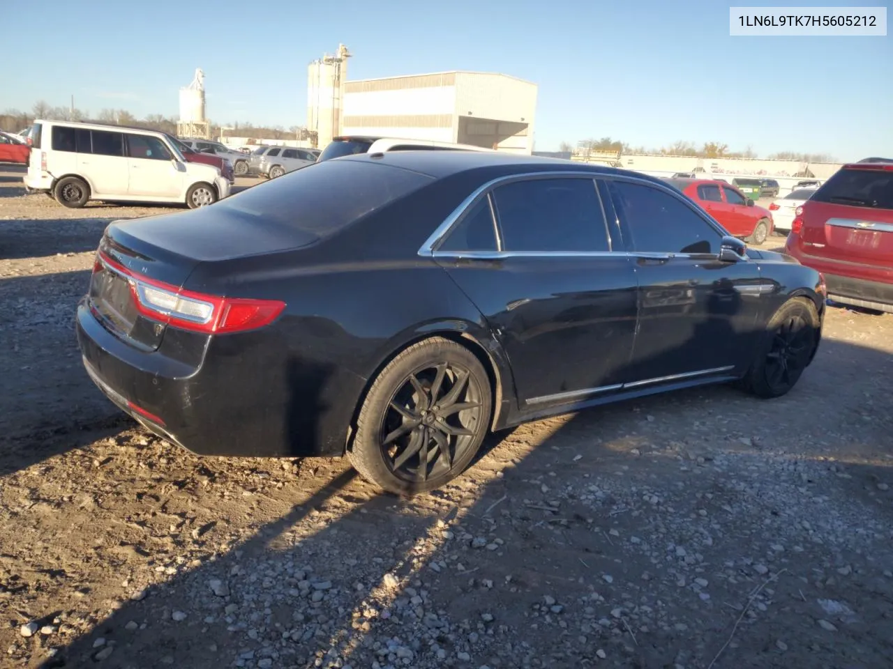 2017 Lincoln Continental Select VIN: 1LN6L9TK7H5605212 Lot: 79572674