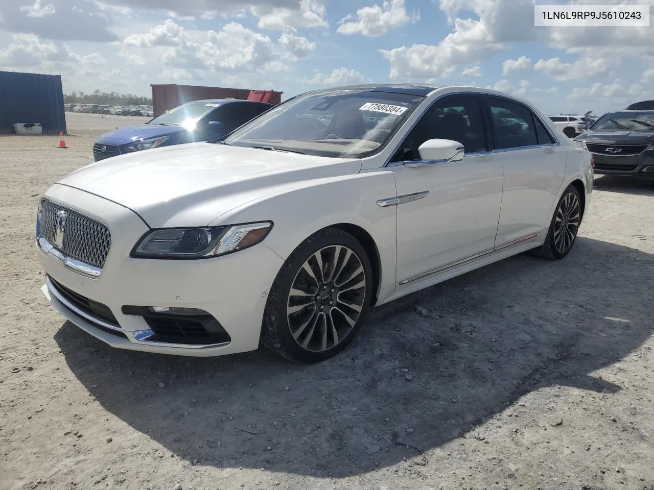 2018 Lincoln Continental Reserve VIN: 1LN6L9RP9J5610243 Lot: 77880384