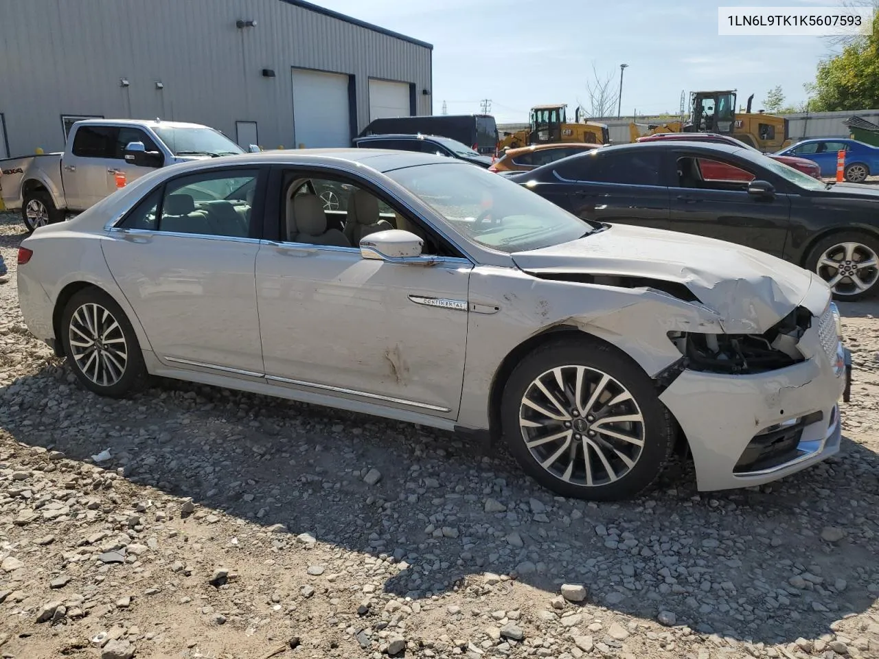 2019 Lincoln Continental Select VIN: 1LN6L9TK1K5607593 Lot: 69463254