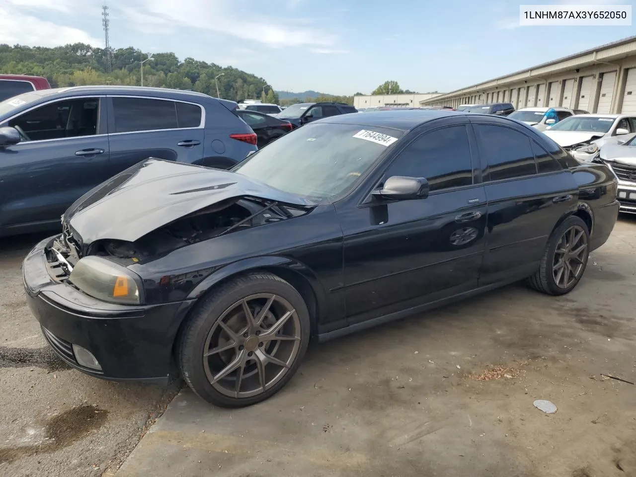 2003 Lincoln Ls VIN: 1LNHM87AX3Y652050 Lot: 71644994