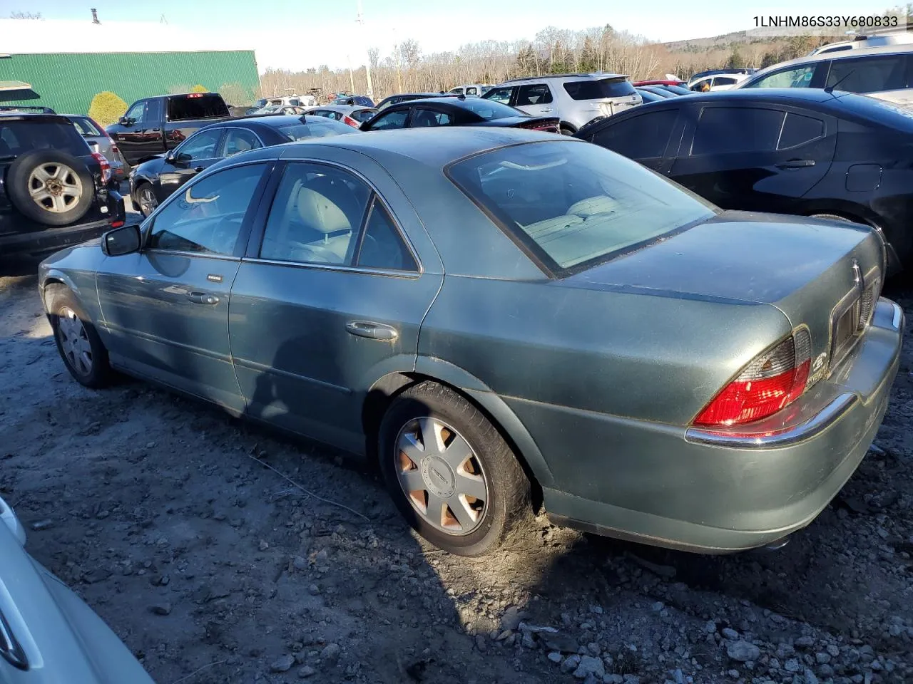 1LNHM86S33Y680833 2003 Lincoln Ls