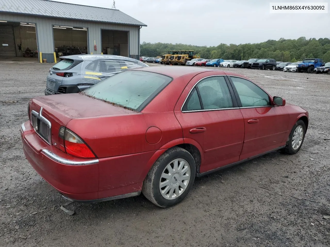 2004 Lincoln Ls VIN: 1LNHM86SX4Y630092 Lot: 73850264