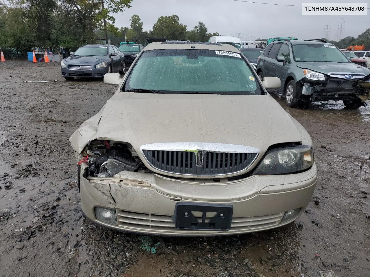 2005 Lincoln Ls VIN: 1LNHM87A45Y648708 Lot: 72884564