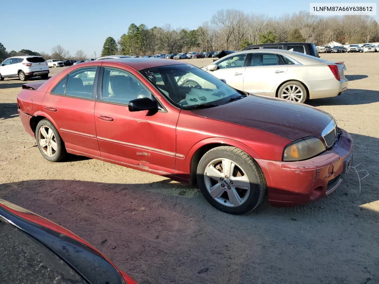 2006 Lincoln Ls VIN: 1LNFM87A66Y638612 Lot: 68972604