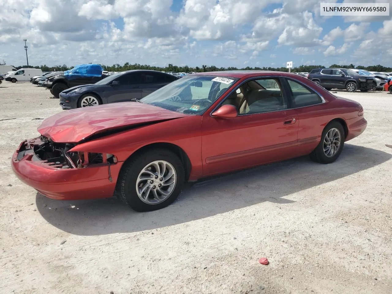 1998 Lincoln Mark Viii Lsc VIN: 1LNFM92V9WY669580 Lot: 72794474