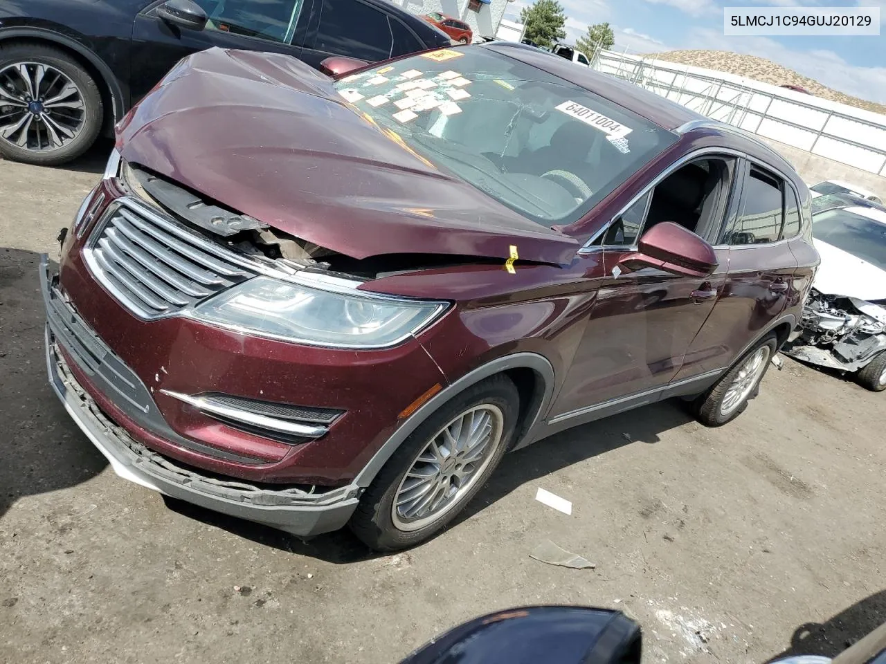 5LMCJ1C94GUJ20129 2016 Lincoln Mkc Premiere