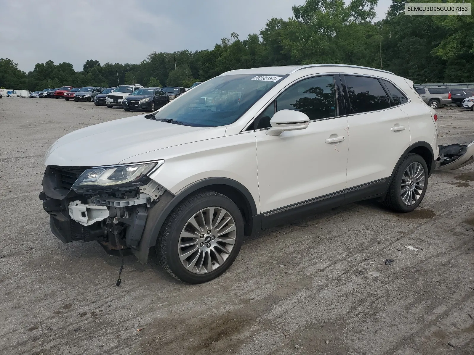 2016 Lincoln Mkc Reserve VIN: 5LMCJ3D95GUJ07853 Lot: 65998194