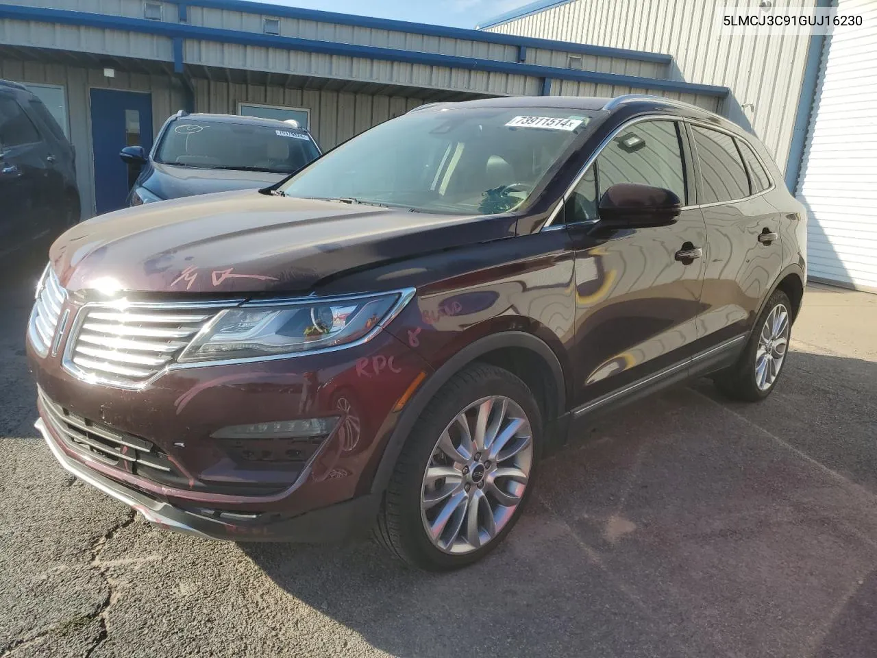 5LMCJ3C91GUJ16230 2016 Lincoln Mkc Reserve