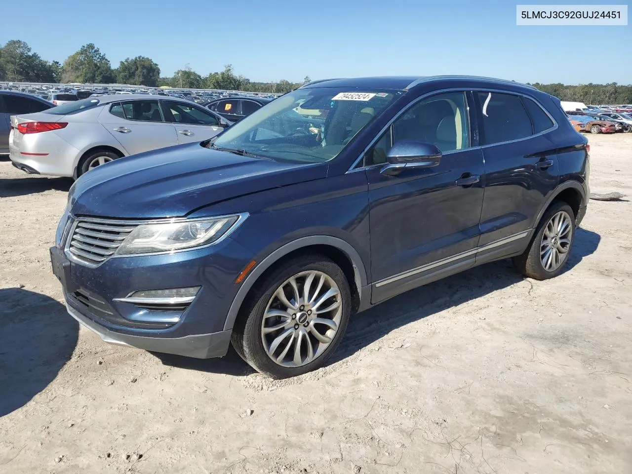 2016 Lincoln Mkc Reserve VIN: 5LMCJ3C92GUJ24451 Lot: 79452524