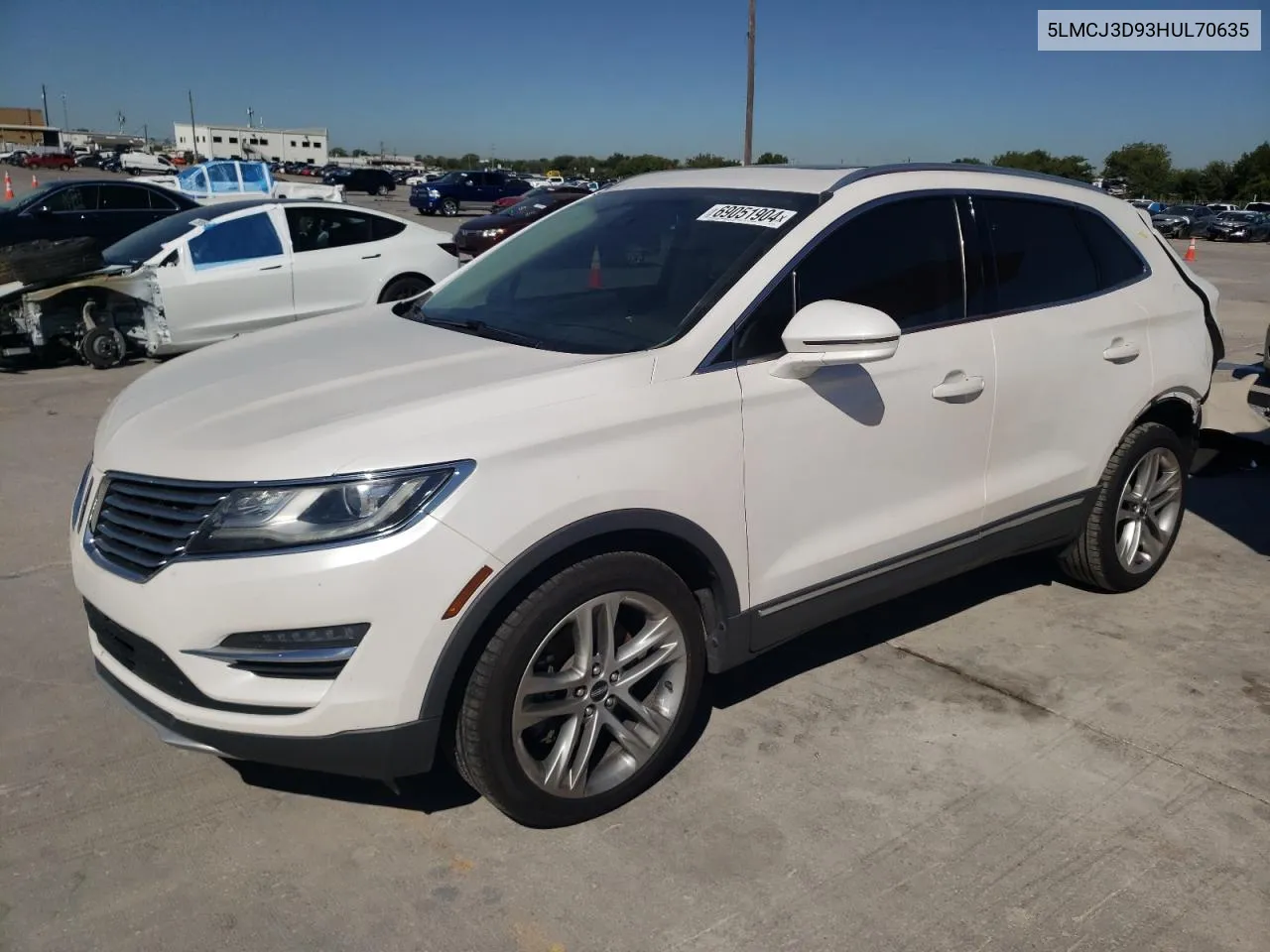 5LMCJ3D93HUL70635 2017 Lincoln Mkc Reserve