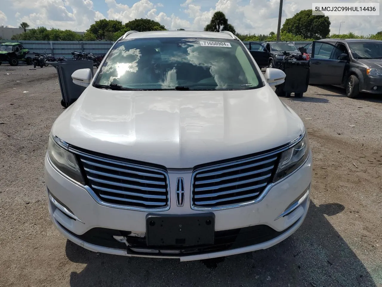 2017 Lincoln Mkc Select VIN: 5LMCJ2C99HUL14436 Lot: 71650904