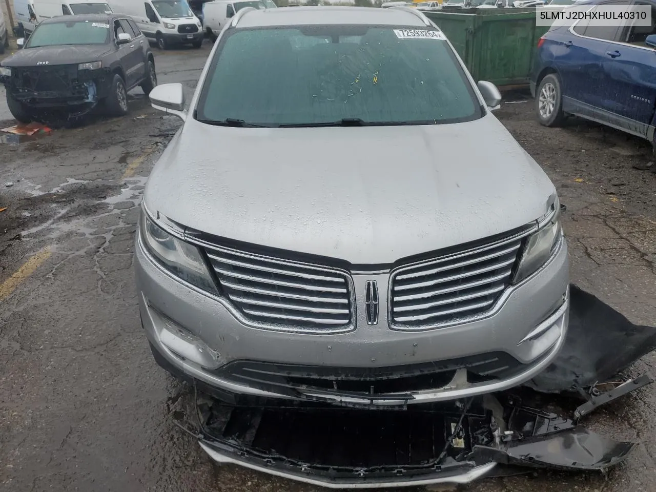 2017 Lincoln Mkc Select VIN: 5LMTJ2DHXHUL40310 Lot: 72593264