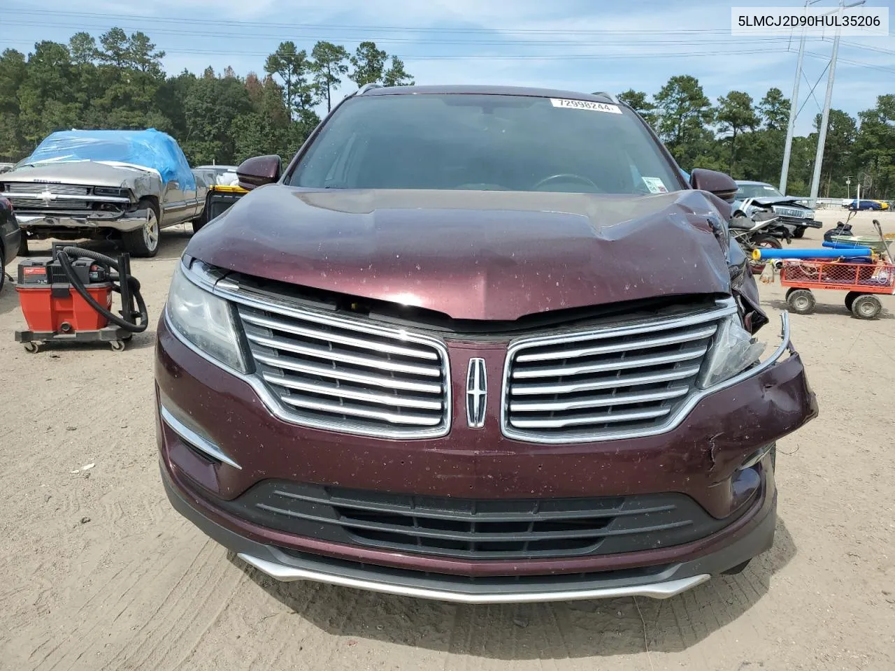 2017 Lincoln Mkc Select VIN: 5LMCJ2D90HUL35206 Lot: 72998244