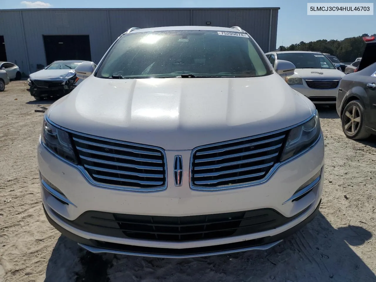 2017 Lincoln Mkc Reserve VIN: 5LMCJ3C94HUL46703 Lot: 75209074