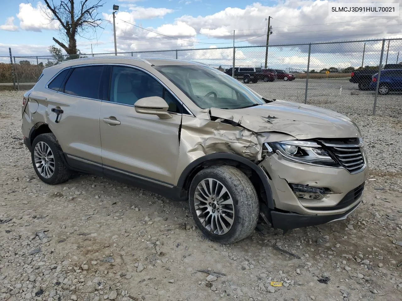 2017 Lincoln Mkc Reserve VIN: 5LMCJ3D91HUL70021 Lot: 76002794