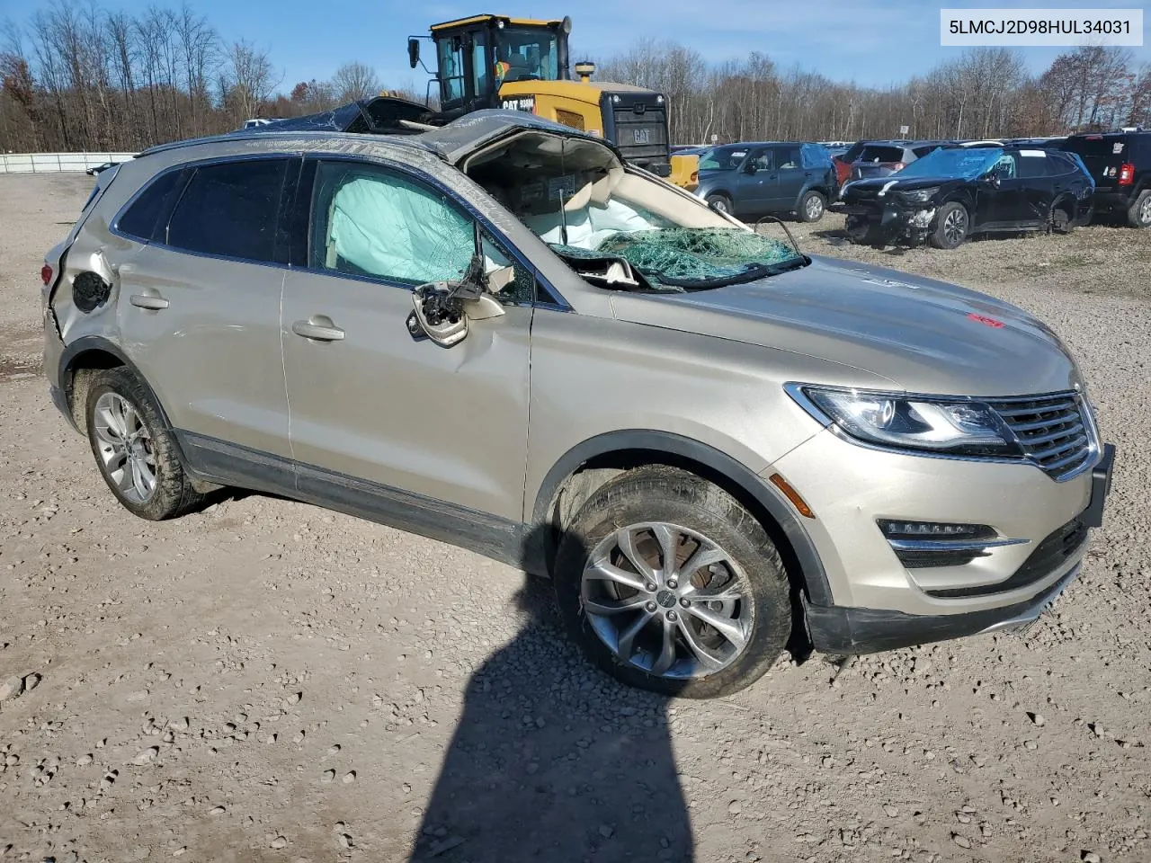 2017 Lincoln Mkc Select VIN: 5LMCJ2D98HUL34031 Lot: 80451774