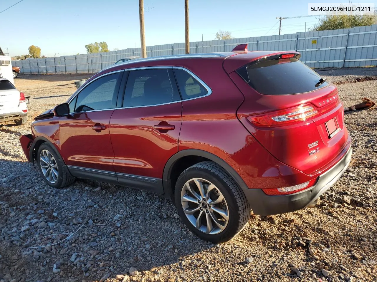 2017 Lincoln Mkc Select VIN: 5LMCJ2C96HUL71211 Lot: 80539494