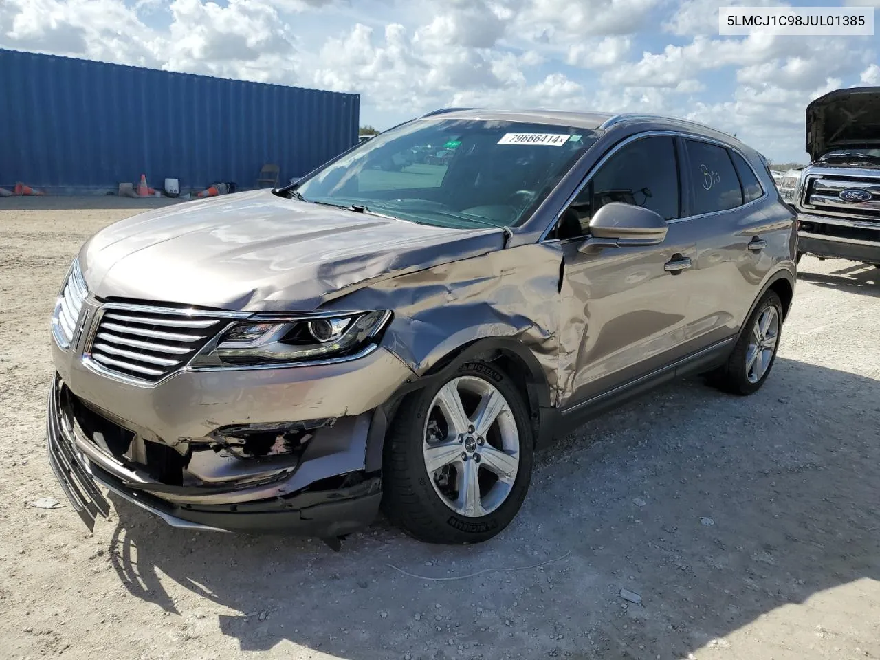 2018 Lincoln Mkc Premiere VIN: 5LMCJ1C98JUL01385 Lot: 79666414