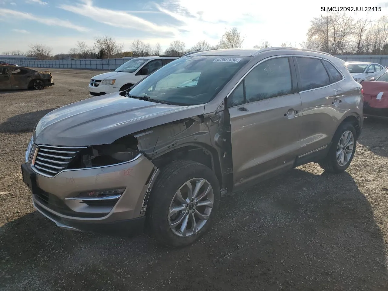 2018 Lincoln Mkc Select VIN: 5LMCJ2D92JUL22415 Lot: 80031064