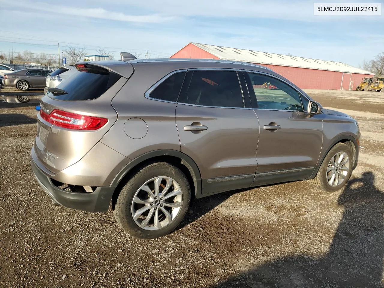 2018 Lincoln Mkc Select VIN: 5LMCJ2D92JUL22415 Lot: 80031064