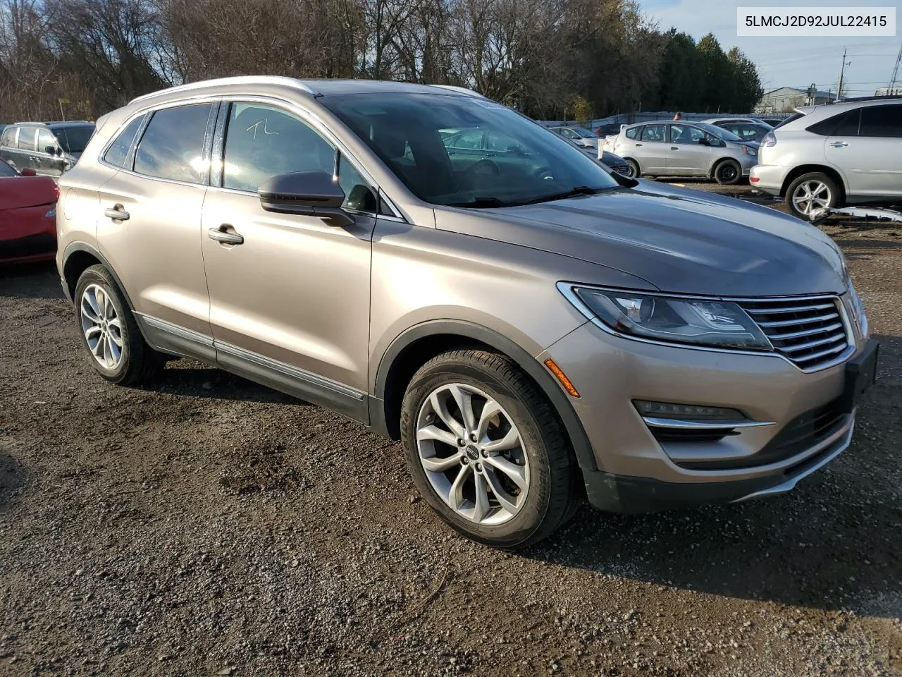 2018 Lincoln Mkc Select VIN: 5LMCJ2D92JUL22415 Lot: 80031064