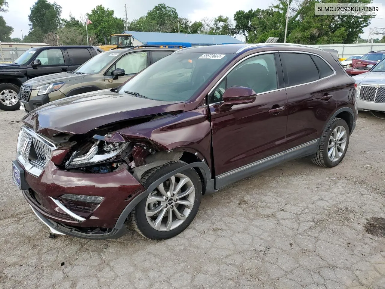 2019 Lincoln Mkc Select VIN: 5LMCJ2C93KUL42689 Lot: 55673664