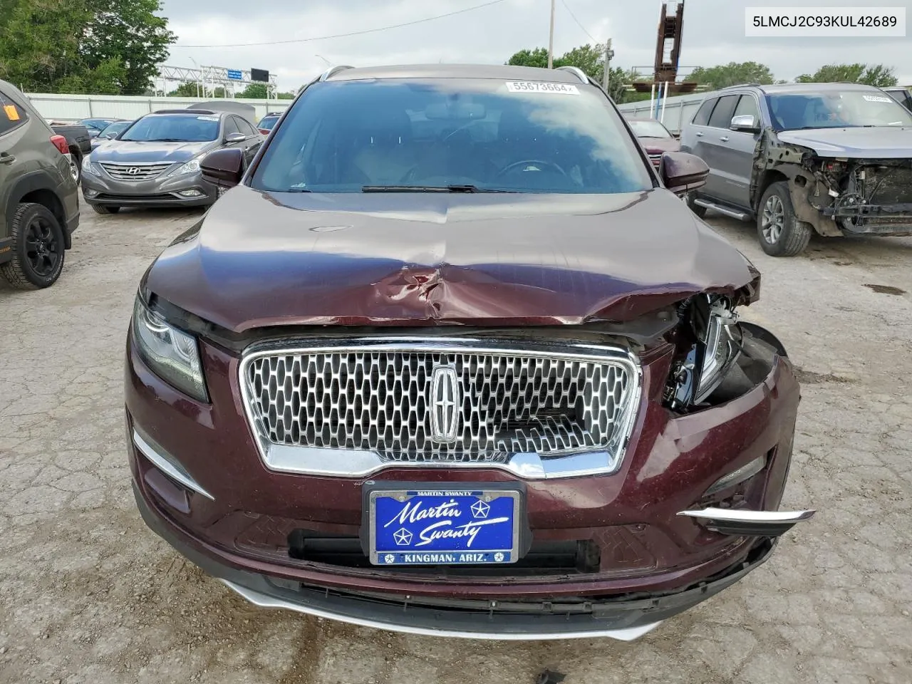 2019 Lincoln Mkc Select VIN: 5LMCJ2C93KUL42689 Lot: 55673664