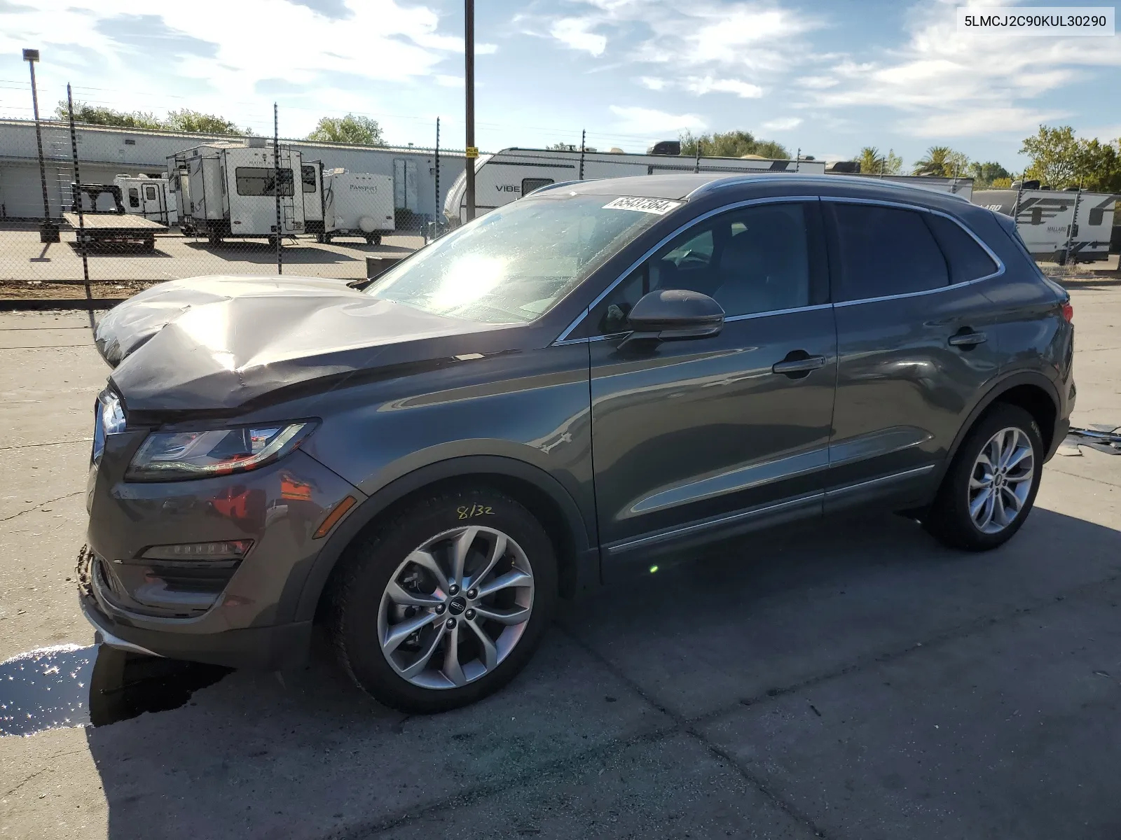 2019 Lincoln Mkc Select VIN: 5LMCJ2C90KUL30290 Lot: 65437364