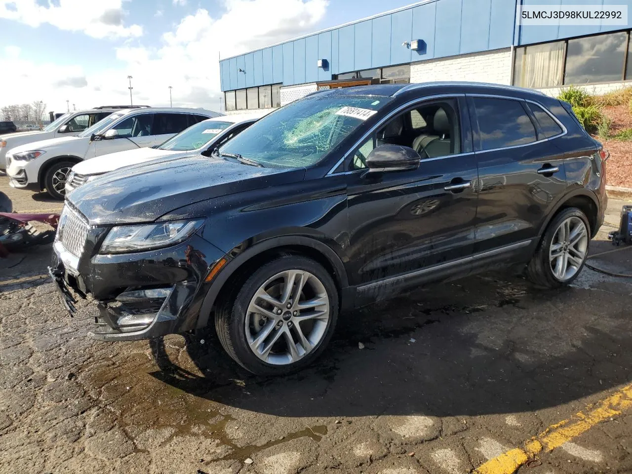 2019 Lincoln Mkc Reserve VIN: 5LMCJ3D98KUL22992 Lot: 78691414