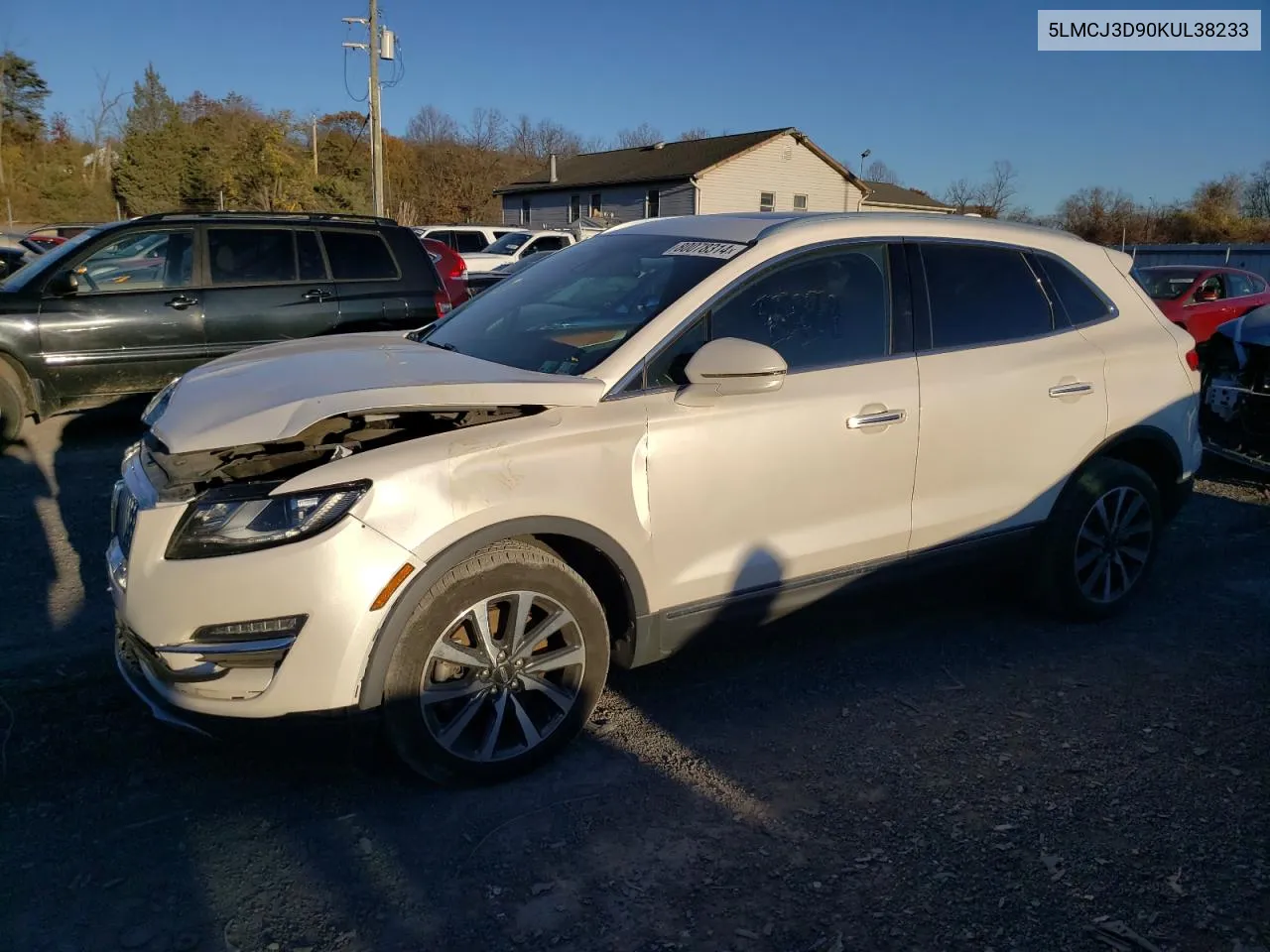 2019 Lincoln Mkc Reserve VIN: 5LMCJ3D90KUL38233 Lot: 80078314