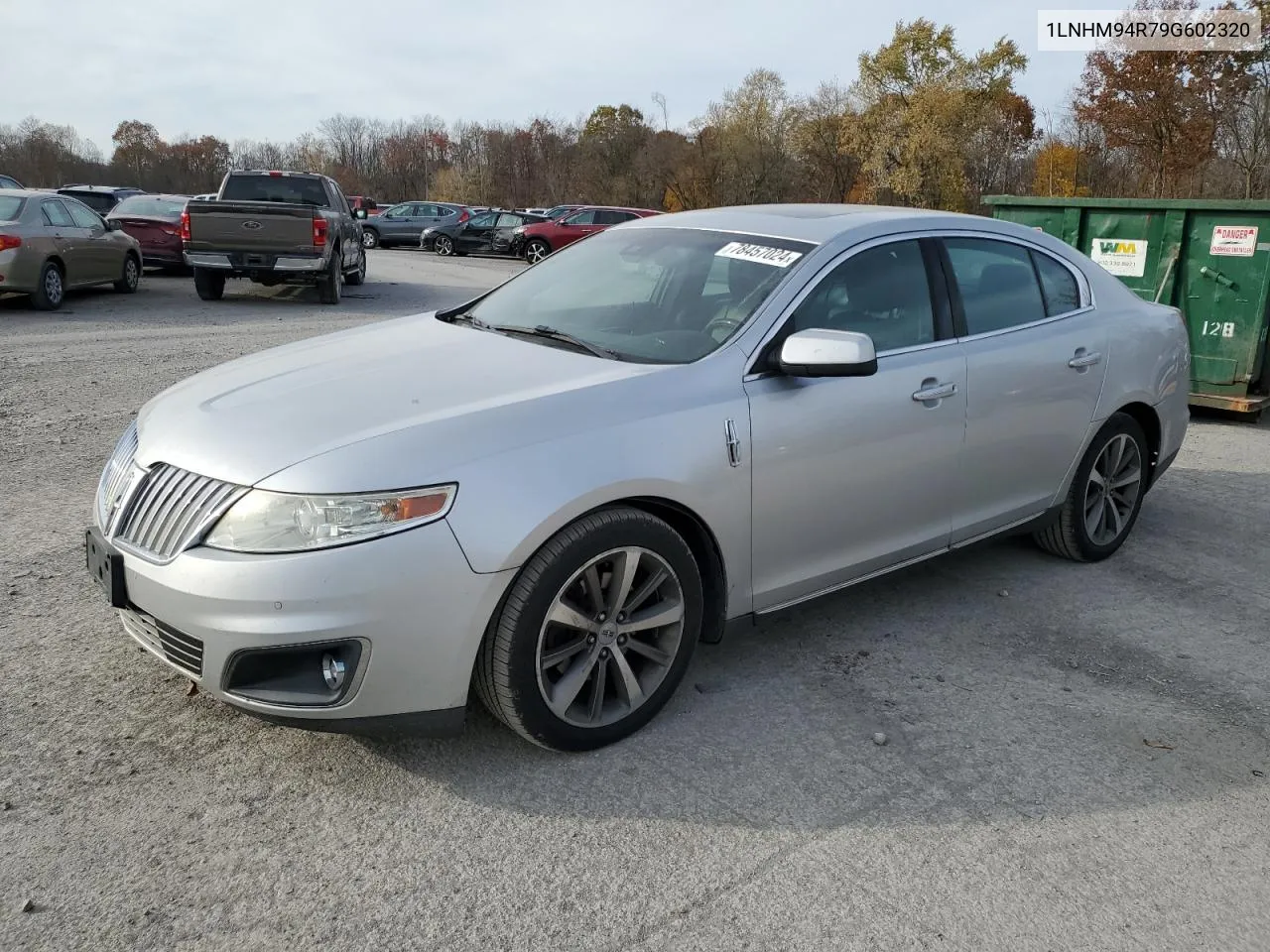 2009 Lincoln Mks VIN: 1LNHM94R79G602320 Lot: 78457024