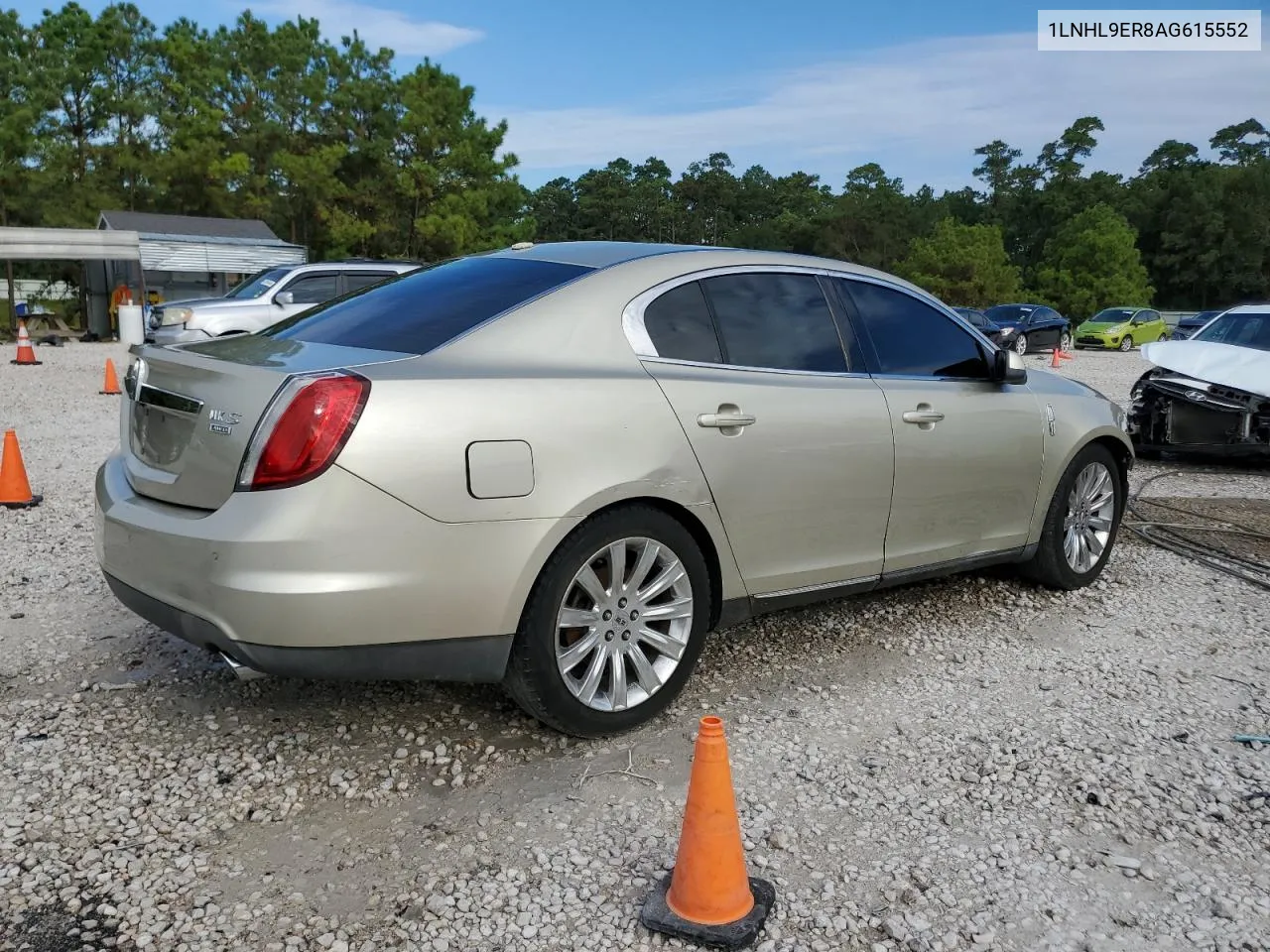 2010 Lincoln Mks VIN: 1LNHL9ER8AG615552 Lot: 69588004