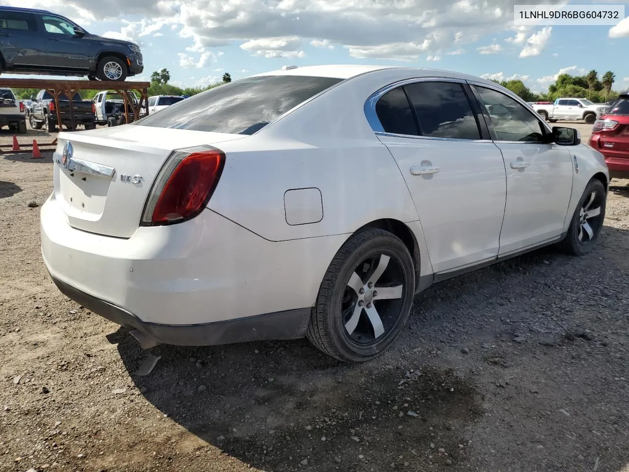 2011 Lincoln Mks VIN: 1LNHL9DR6BG604732 Lot: 72604674