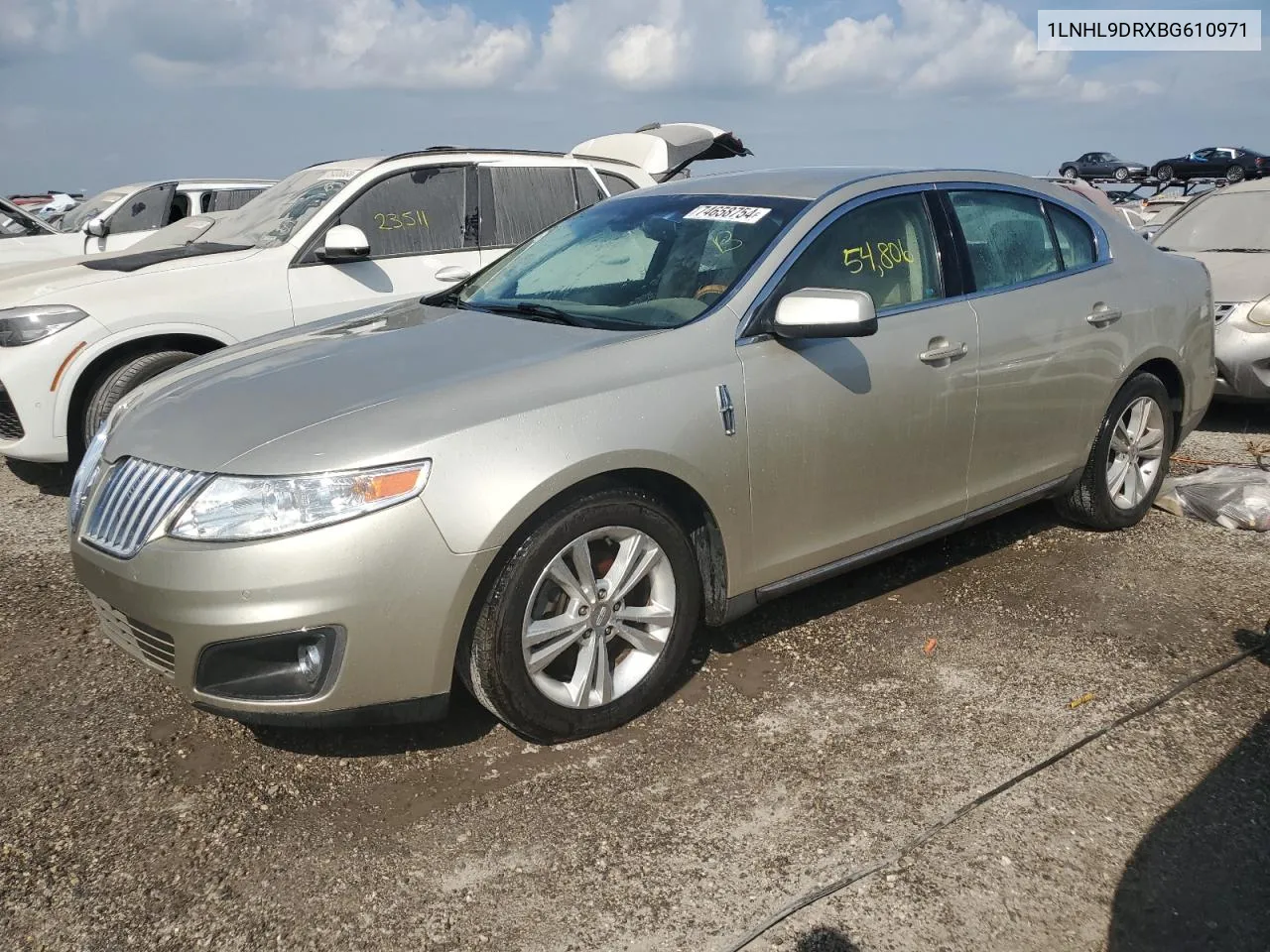 2011 Lincoln Mks VIN: 1LNHL9DRXBG610971 Lot: 74658754