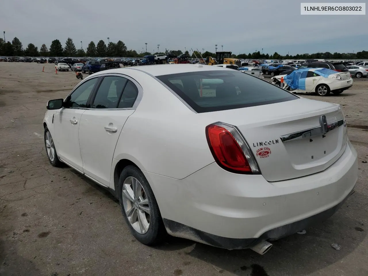 2012 Lincoln Mks VIN: 1LNHL9ER6CG803022 Lot: 69800314