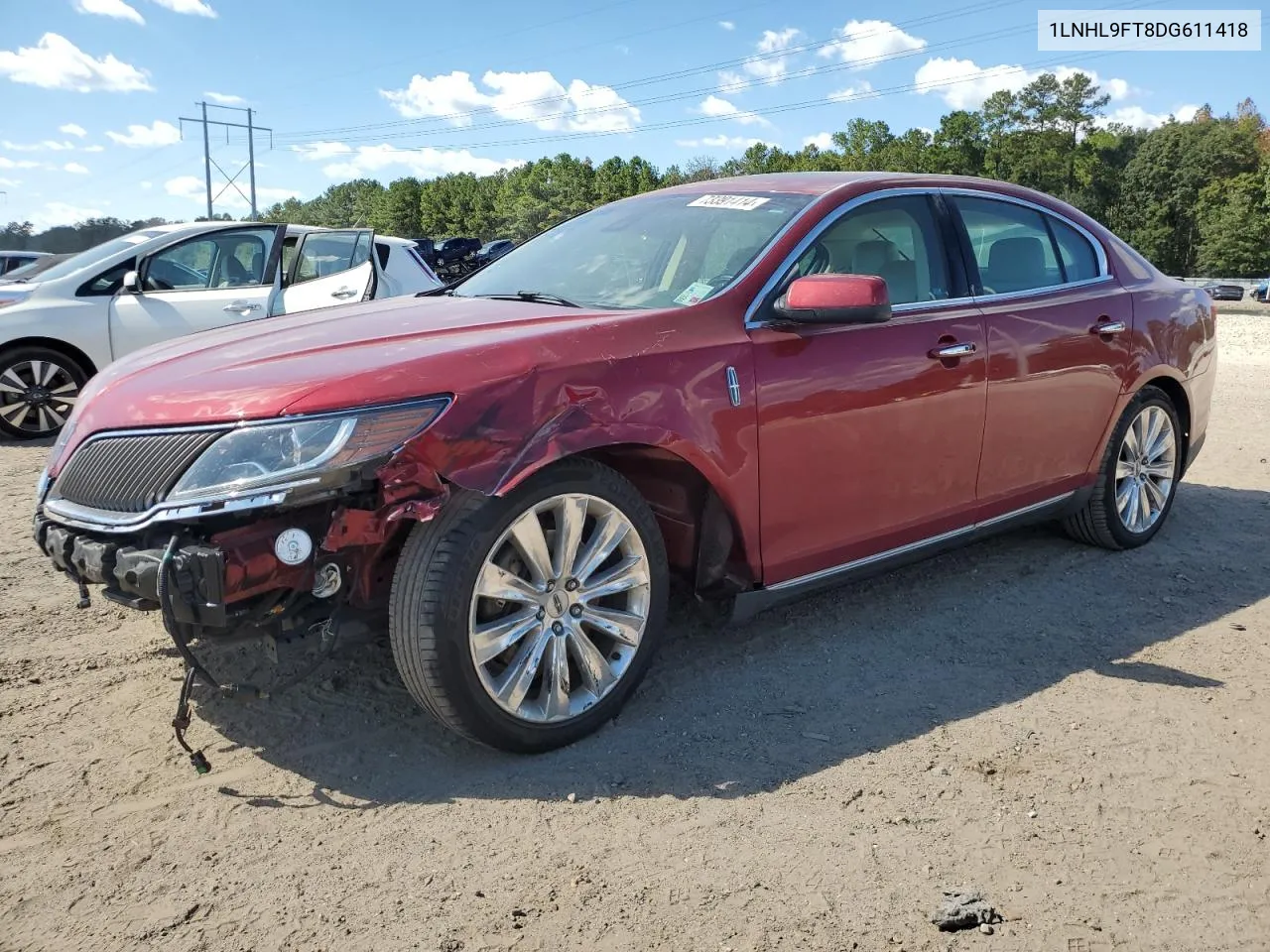 1LNHL9FT8DG611418 2013 Lincoln Mks