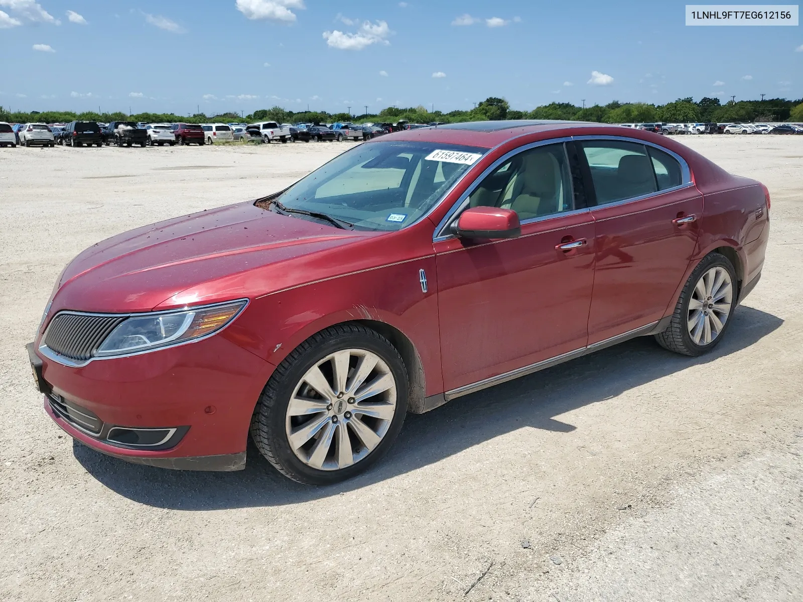 2014 Lincoln Mks VIN: 1LNHL9FT7EG612156 Lot: 61597464