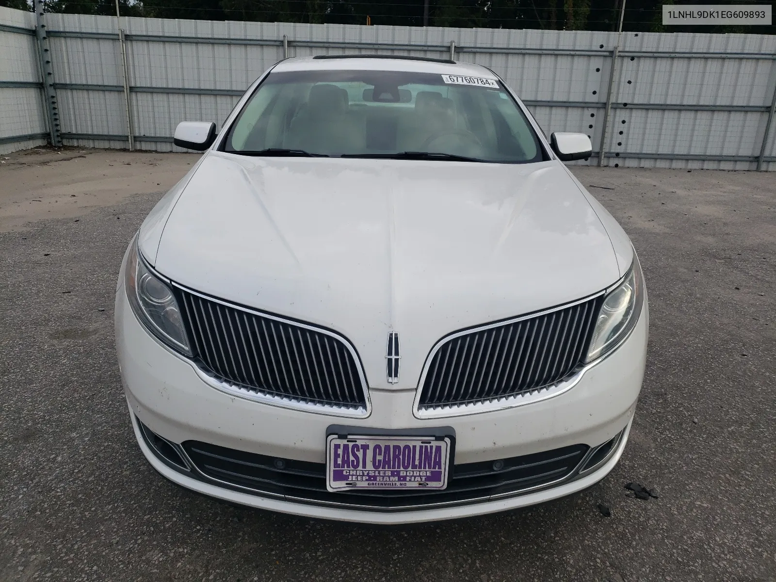 2014 Lincoln Mks VIN: 1LNHL9DK1EG609893 Lot: 67760784