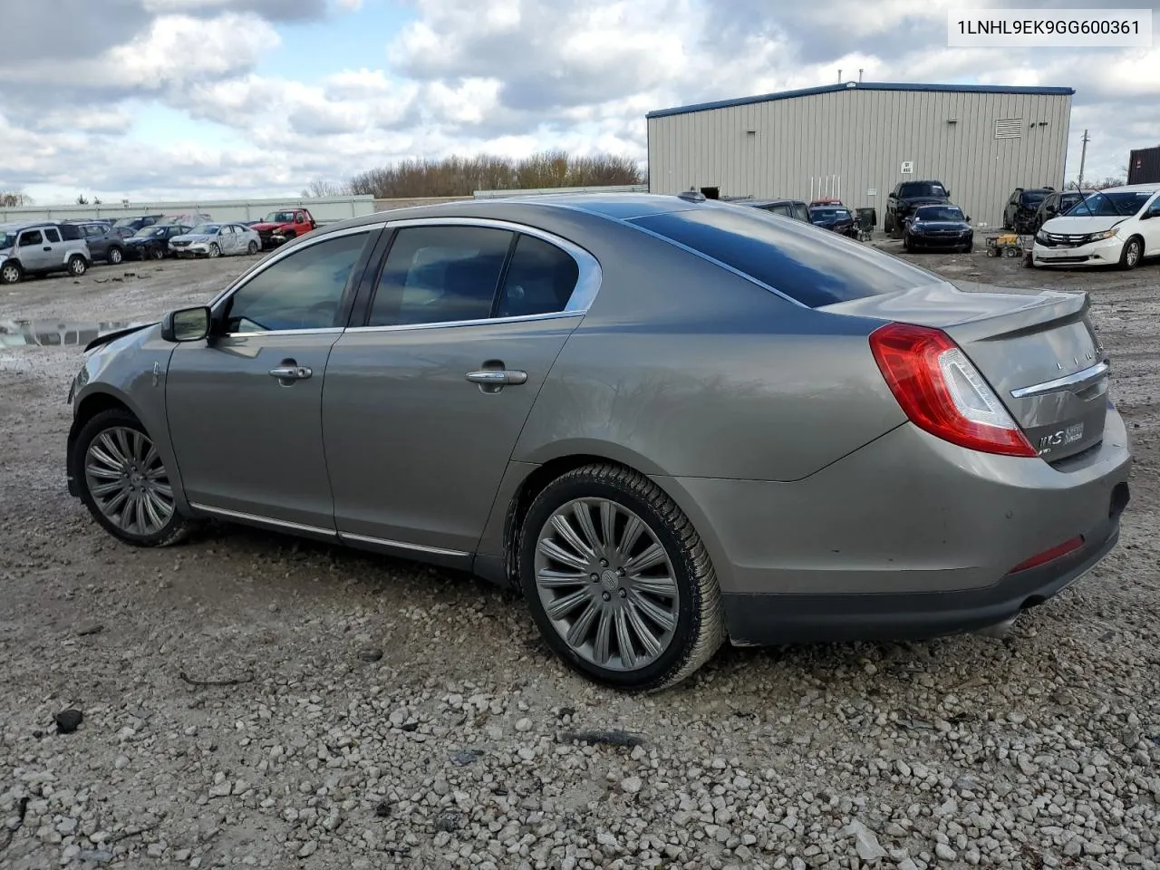 2016 Lincoln Mks VIN: 1LNHL9EK9GG600361 Lot: 79829114