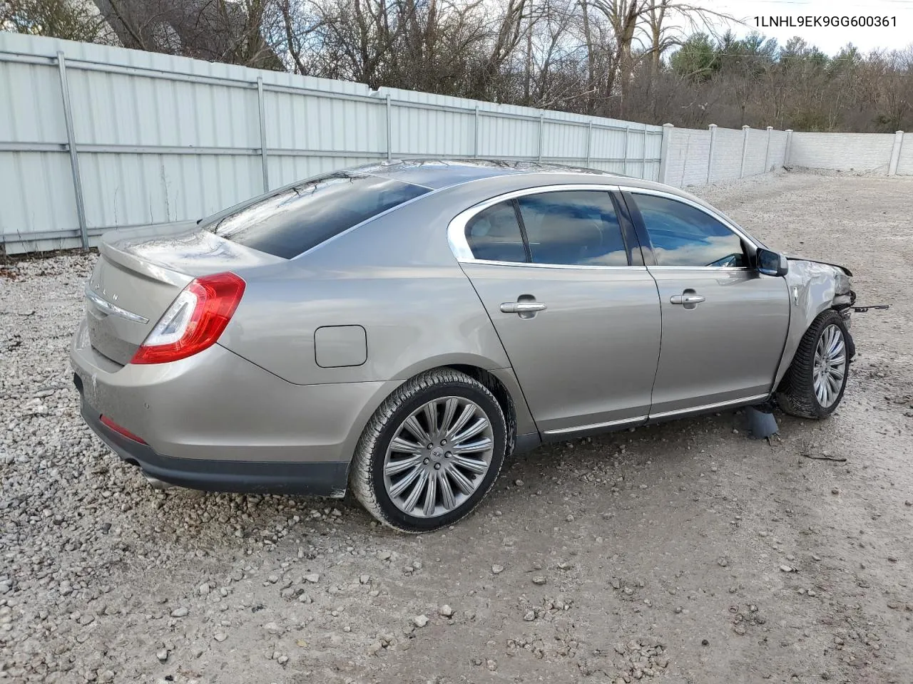 2016 Lincoln Mks VIN: 1LNHL9EK9GG600361 Lot: 79829114